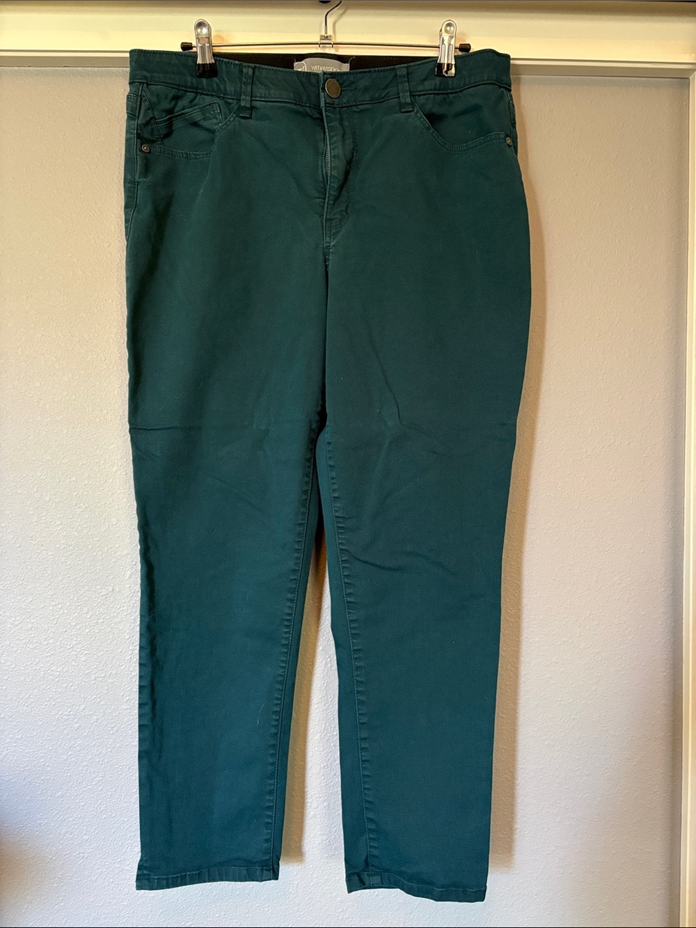 Wit & Wisdom Teal Skinny Pants